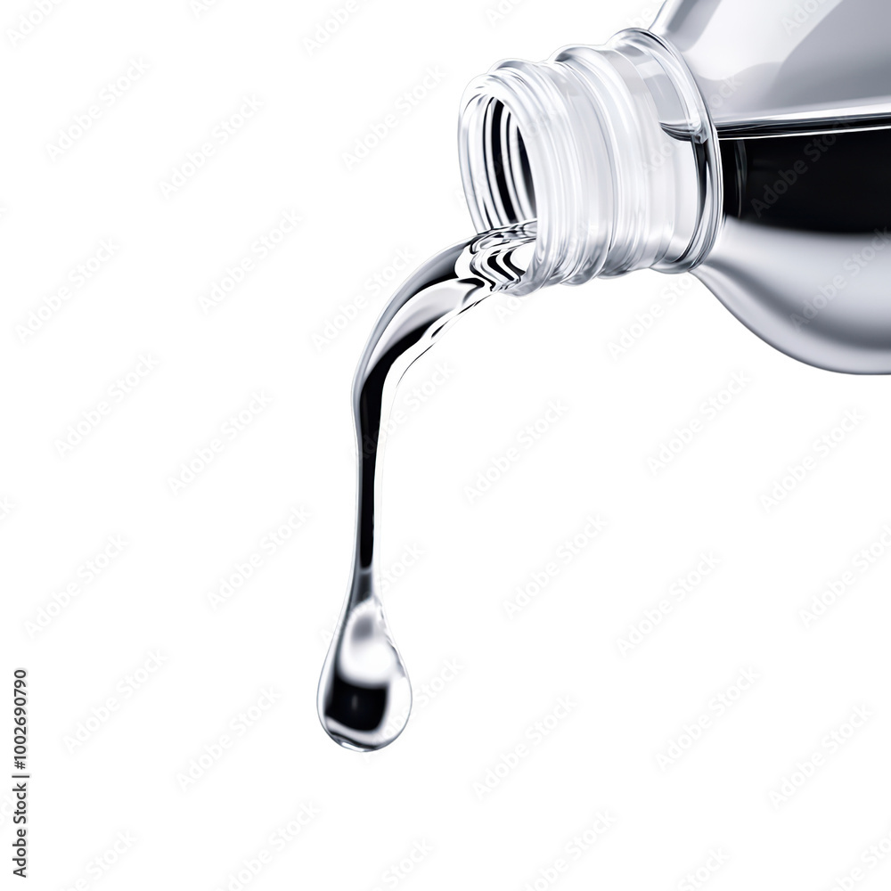 Close-up of water pouring from a plastic bottle Close-up of water pouring from a plastic bottle