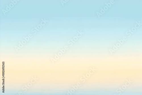 Gradient light blue to cream abstract background