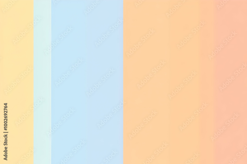 Fototapeta premium Gradient baby blue to pastel orange abstract background
