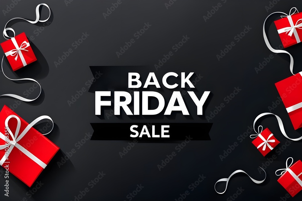 Fototapeta premium black friday promotion with copy space, element vector promotion design black friday sale background for product and brand promotion design 