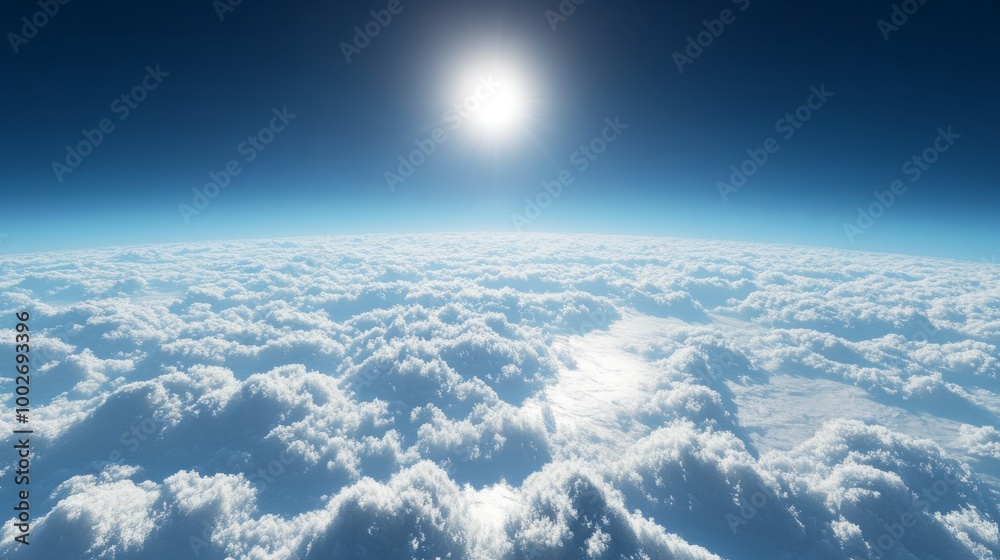 Above the clouds, with a minimal amount of lower clouds Above the clouds, with a minimal amount of lower clouds