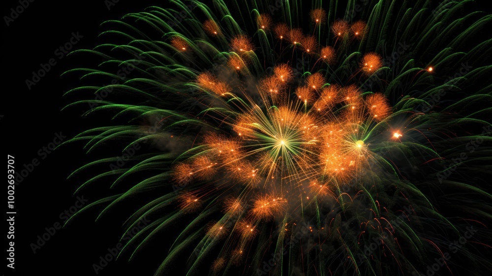 Fireworks Display in the Night Sky Fireworks Display in the Night Sky