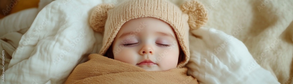 A Tender Moment of Unconditional Love A Father Gently Wraps His Sleeping Baby in a Warm Blanket, Providing Comfort and Protection, a Symbol of Unbreakable Bond and Cherished Memories A Tender Moment of Unconditional Love A Father Gently Wraps His Sleeping Baby in a Warm Blanket, Providing Comfort and Protection, a Symbol of Unbreakable Bond and Cherished Memories