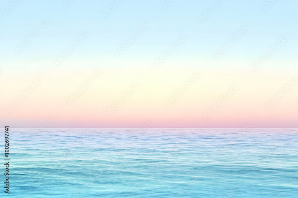 Fototapeta premium Gradient light seafoam to pastel blue abstract background