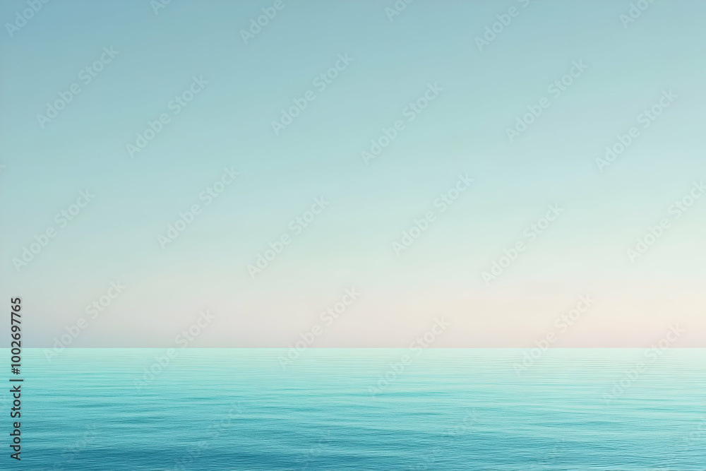 Obraz premium Gradient light cyan to light seafoam abstract background