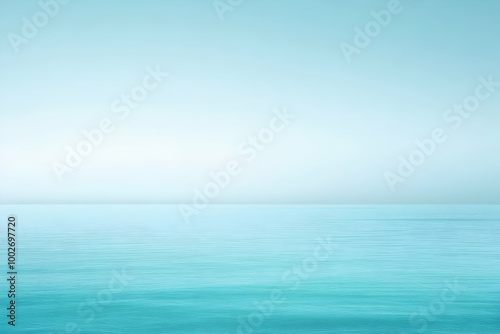 Gradient light teal to light seafoam abstract background