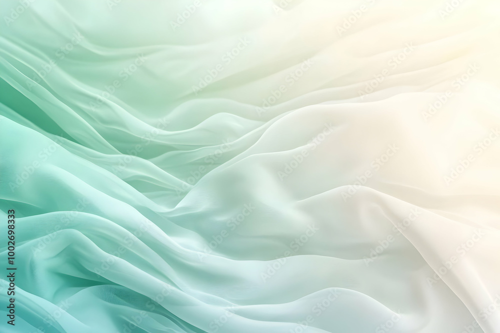 Obraz premium Gradient light seafoam to ivory abstract background