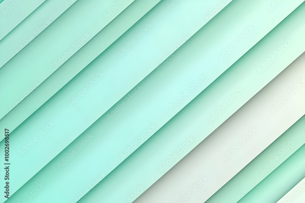 Fototapeta premium Gradient pearl to light mint abstract background