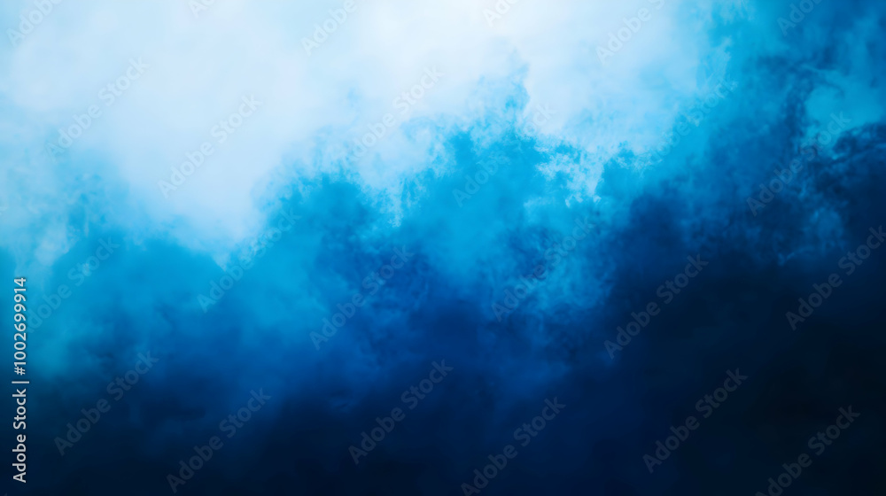 Obraz premium Blurred gradient obsidian to blue abstract background