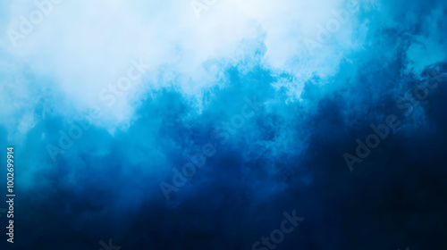 Blurred gradient obsidian to blue abstract background