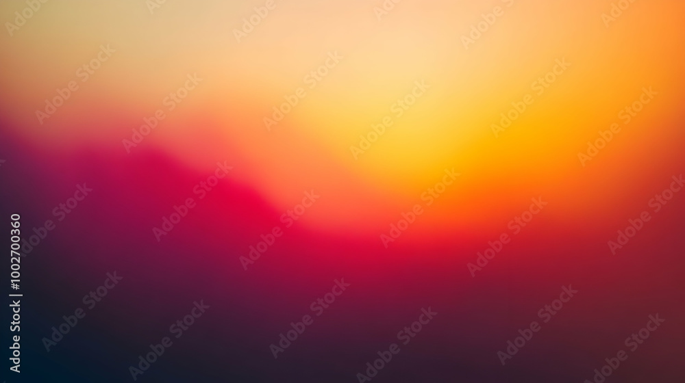 Obraz premium Blurred gradient amber to ruby abstract background