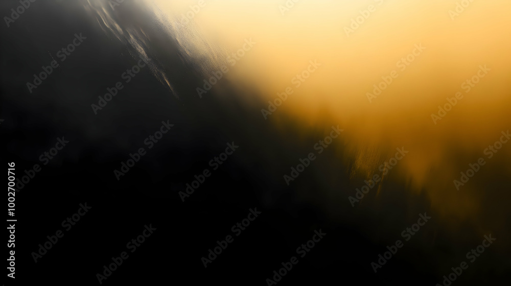 Fototapeta premium Blurred gradient black to mustard abstract background