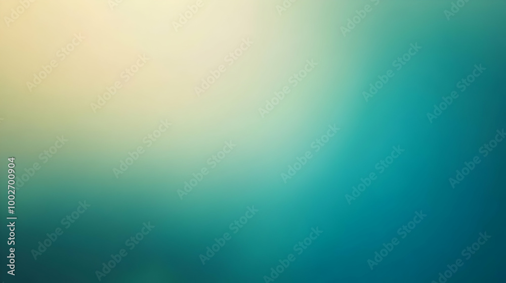 Fototapeta premium Blurred gradient teal to olive abstract background