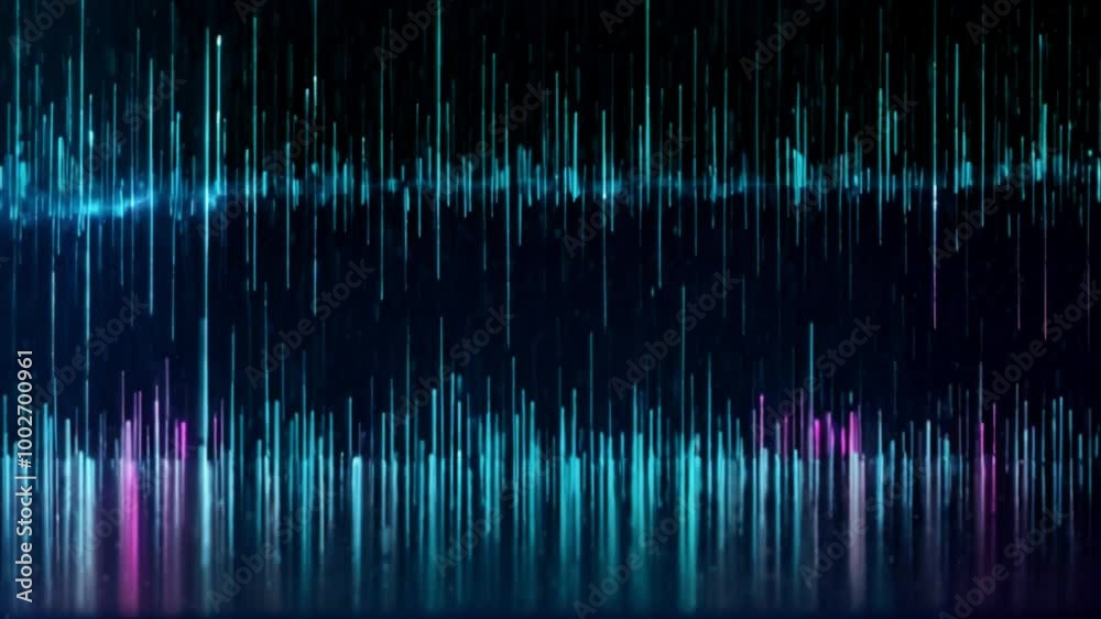 Blue neon line technology background. Abstract application code moving in a cyberspace. data, information, computing, big data, statistics, processing, cloud. futuristic cyber and technology concept Blue neon line technology background. Abstract application code moving in a cyberspace. data, information, computing, big data, statistics, processing, cloud. futuristic cyber and technology concept