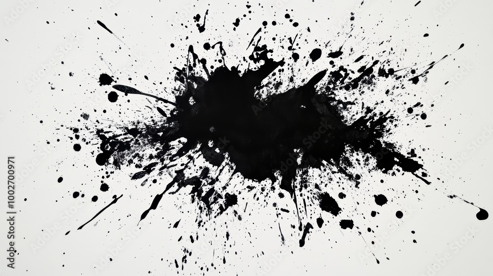 A textured background featuring black ink splatters and drips, creating a grunge-style design with a chaotic, artistic flair A textured background featuring black ink splatters and drips, creating a grunge-style design with a chaotic, artistic flair