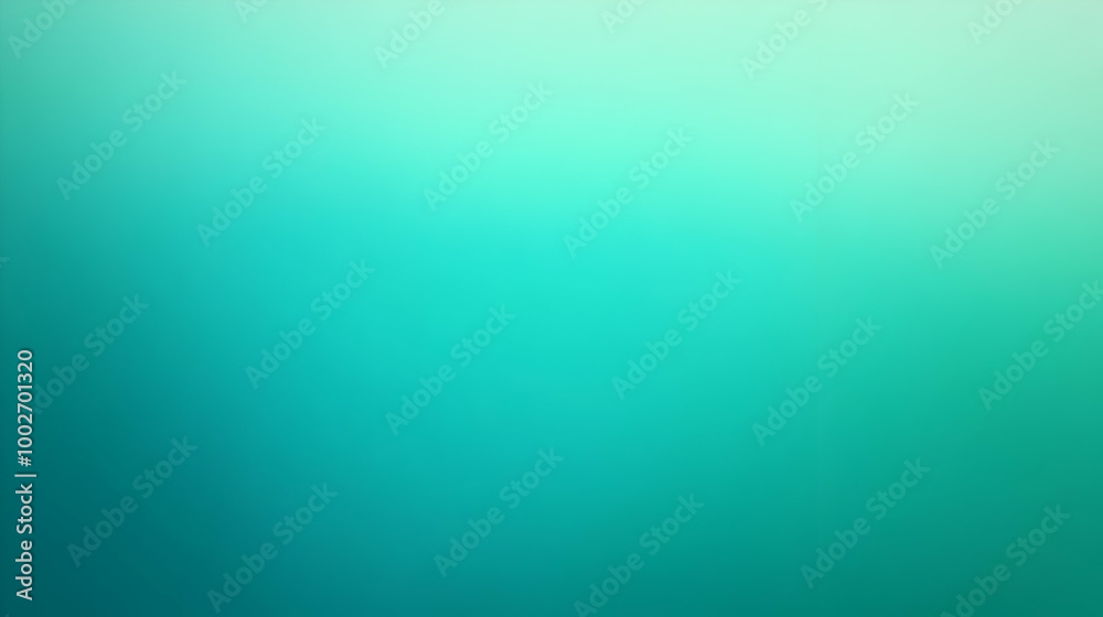 Obraz premium Blurred gradient teal to emerald abstract background