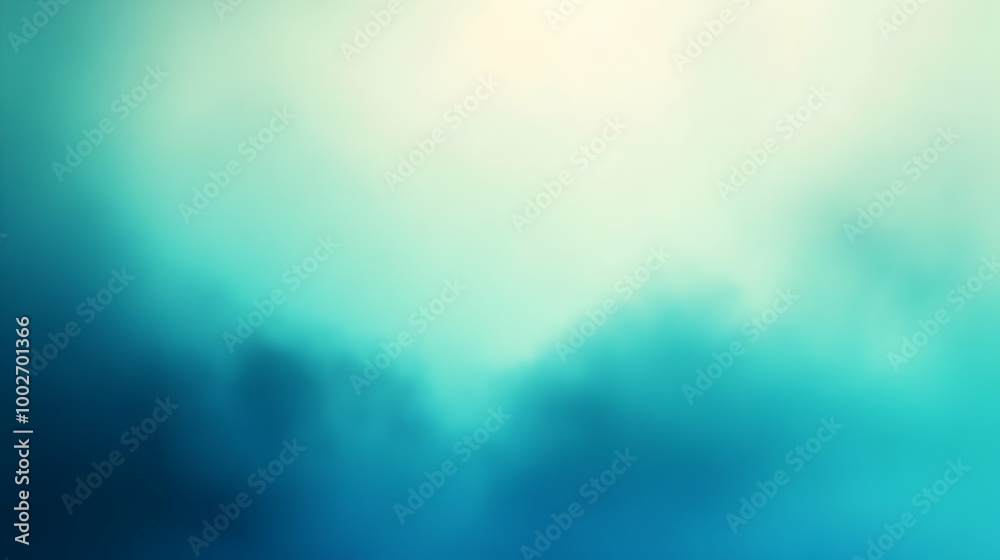 Fototapeta premium Blurred gradient sapphire to aqua abstract background