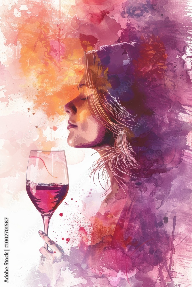 Poster template background of grape wine Poster template background of grape wine