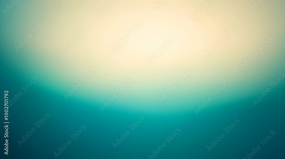 Obraz premium Blurred gradient turquoise to jade abstract background