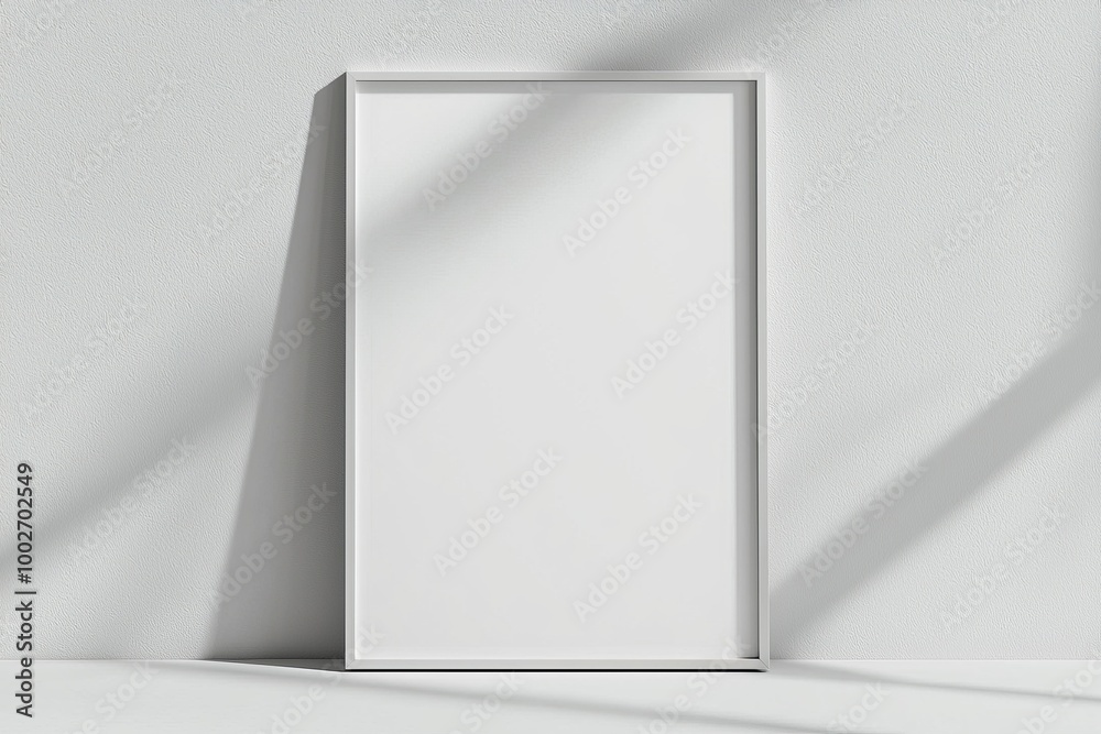 A3 Poster Mockup on White Background created with Generative AI