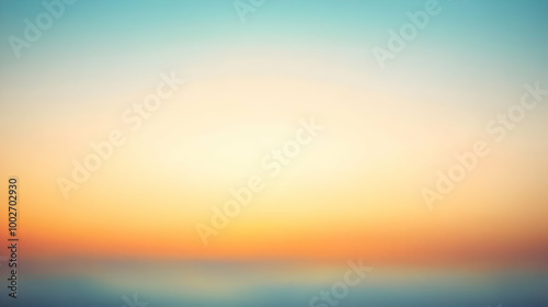 Blurred gradient ochre to blue abstract background