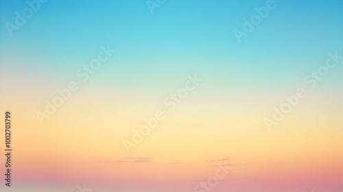 Blurred gradient sky blue to sand abstract background