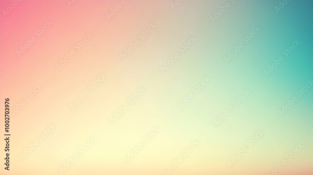 Fototapeta premium Blurred gradient beige to cyan abstract background