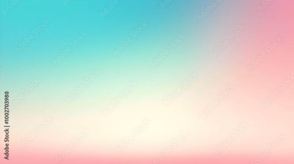Obraz premium Blurred gradient aqua to pink abstract background