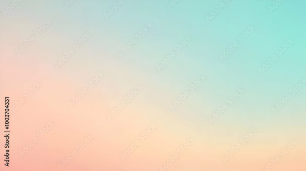 Blurred gradient mint to peach abstract background Blurred gradient mint to peach abstract background