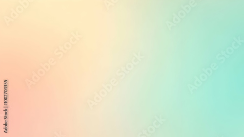 Blurred gradient beige to mint abstract background