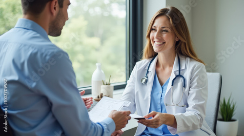 Professional Doctor Consultation and Medical Care Image – Healthcare Provider Offering Advice and Patient Consultation
