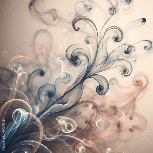 Abstract Smoke Swirls