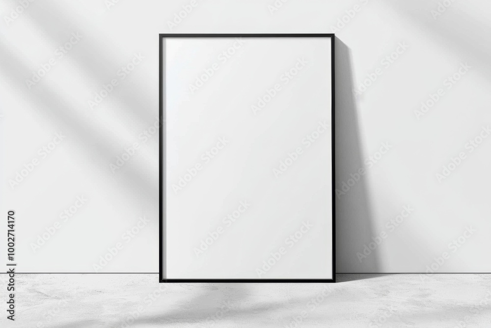 A3 Poster Mockup on White Background created with Generative AI A3 Poster Mockup on White Background created with Generative AI