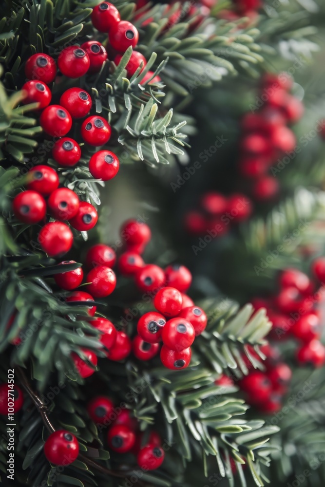 Close-Up of a Christmas Wreath Close-Up of a Christmas Wreath