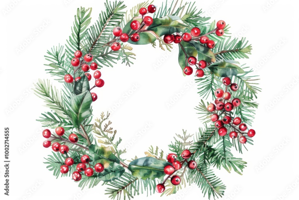 Close-Up of a Christmas Wreath Close-Up of a Christmas Wreath