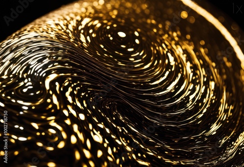 Wallpaper Mural close view polished metallic surface featuring reflective highlights intricate patterns, reflection, shine, gloss, detail, texture, sparkle, chrome, silver Torontodigital.ca