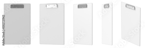 white leather clipboard