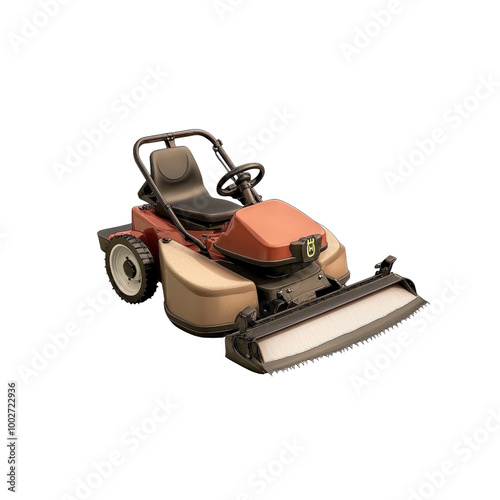 Modern Lawn Mower with a Brush Cutting Deck