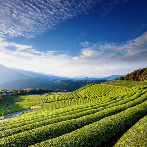 茶畑、棚田、tea farm