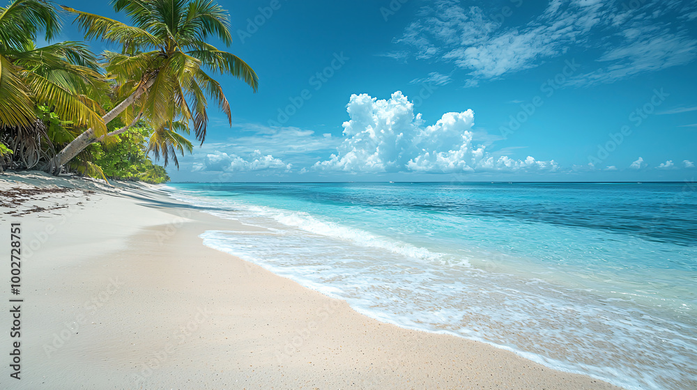 Stunning Sea Beach and Island Landscape Background in HD Quality Stunning Sea Beach and Island Landscape Background in HD Quality