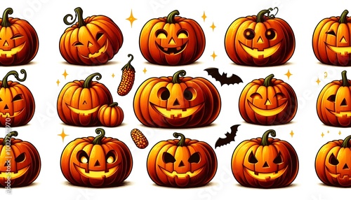 halloween pumpkins background