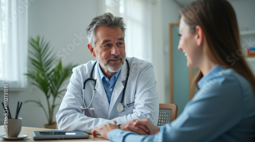 Professional Doctor Consultation and Medical Care Image – Healthcare Provider Offering Advice and Patient Consultation