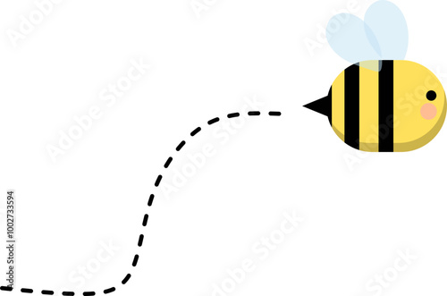 Cute Flying Bee