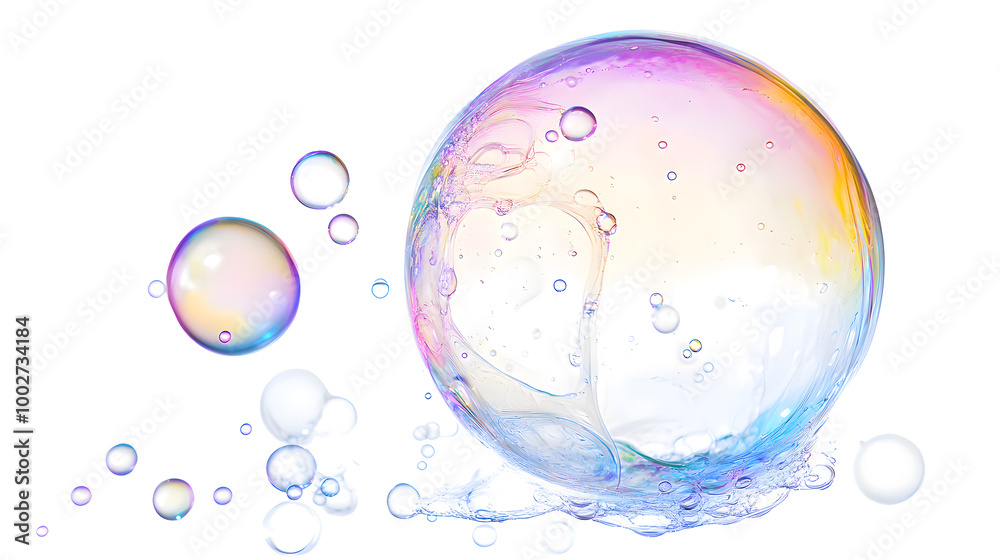 Captivating and Ephemeral Visuals of Iridescent Soap Bubbles Floating Gracefully in the Air,Reflecting Rainbow Hues and Shimmering Translucence Captivating and Ephemeral Visuals of Iridescent Soap Bubbles Floating Gracefully in the Air,Reflecting Rainbow Hues and Shimmering Translucence
