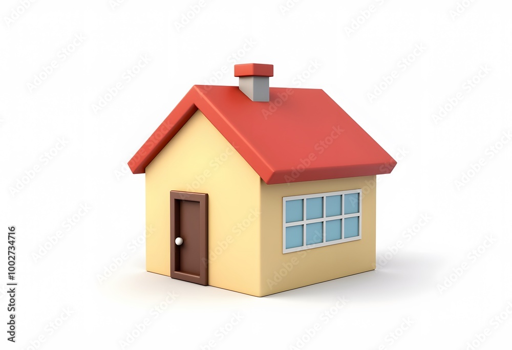 3d rendering house on a white background
3d rendering house on a white background