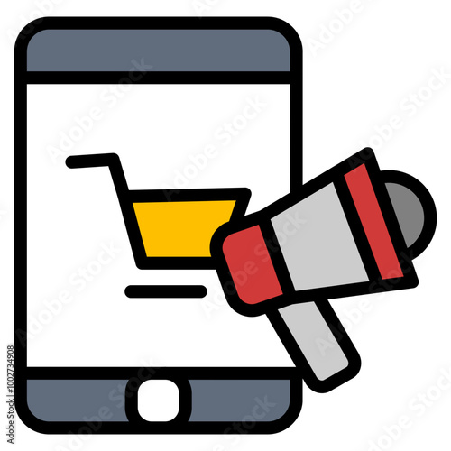 Digital-Marketing Icon Element For Design
