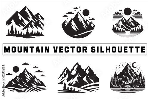 Majestic Mountain Silhouettes