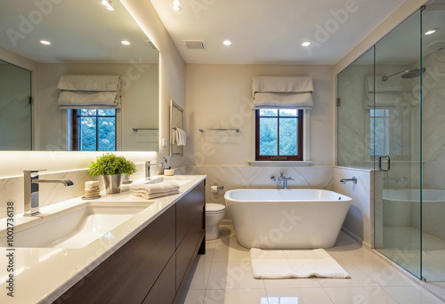 modern bathroom with tiles