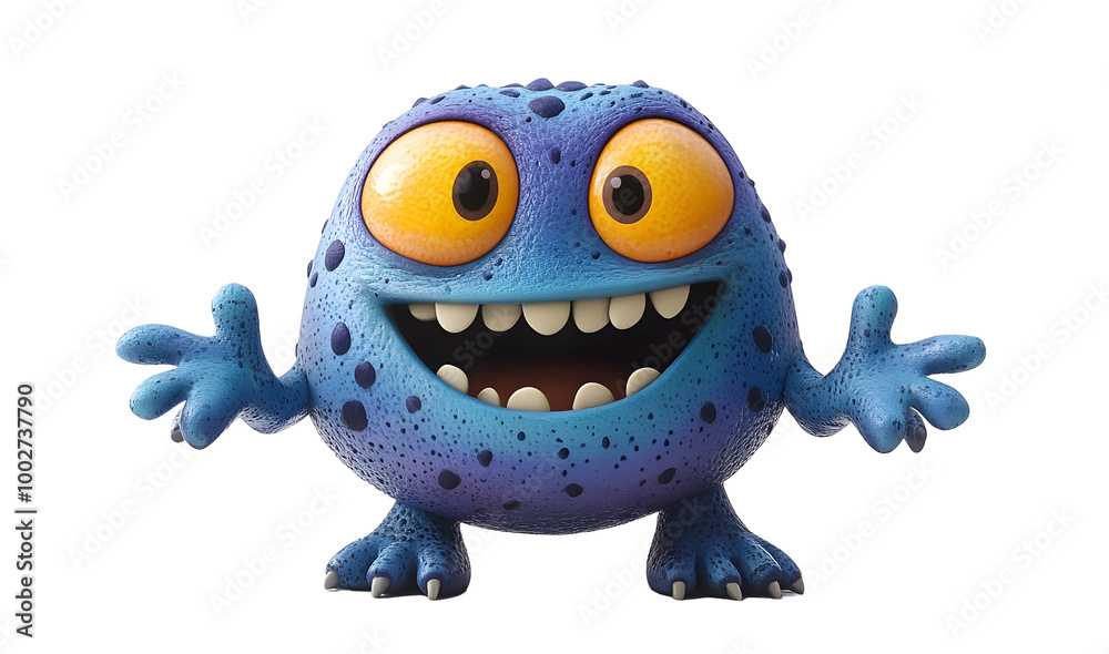 Charming 3D cartoon creature,a friendly and playful animal-like character,isolated on a clean white surface,with a simplified design and exaggerated,lively gestures. Charming 3D cartoon creature,a friendly and playful animal-like character,isolated on a clean white surface,with a simplified design and exaggerated,lively gestures.