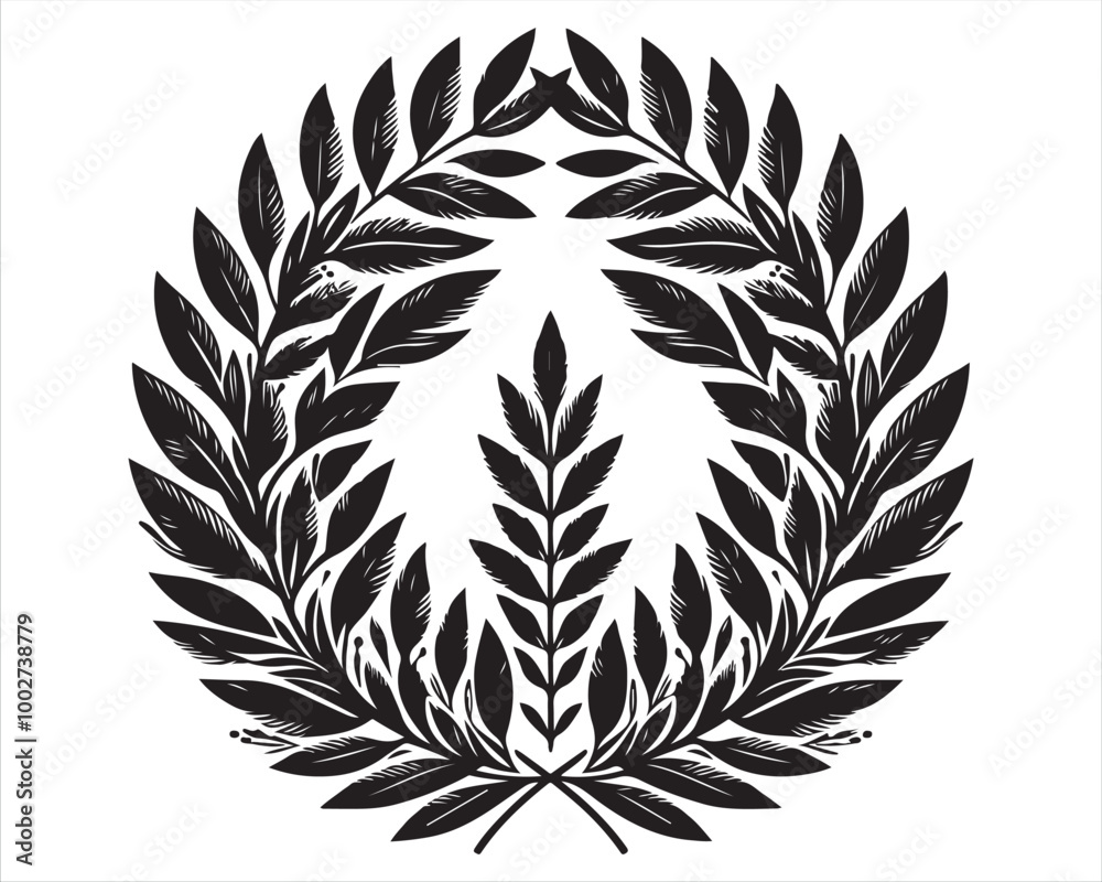 Obraz premium Timeless Wreath Illustration